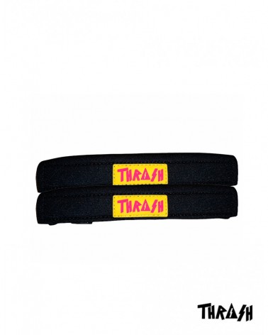 Sujeta aletas THRASH Deluxe - Negro & Amarillo