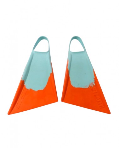 Aletas bodyboard STEALTH S2 - Turquesa & Papaya