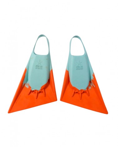 Aletas bodyboard STEALTH S2 - Turquesa & Papaya