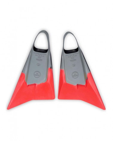 Aletas bodyboard VULCAN V2 Pride - Rojo & Gris