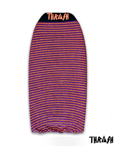 Funda THRASH bodyboard toalla / calcetin - Rayas naranja & morado