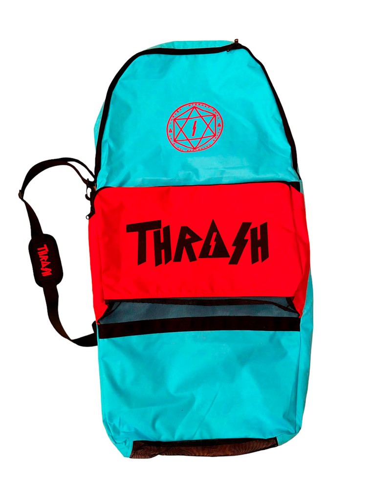 Funda bodyboard THRASH Retro Bag - Turquesa & Rojo