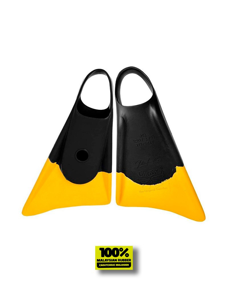 Aletas CHURCHILL 2.0 PLC - Pierre Louis Costes - Negro & Amarillo