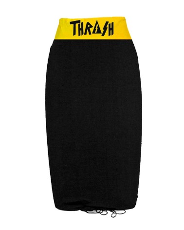 Funda THRASH bodyboard toalla / calcetin - Negro & Amarillo