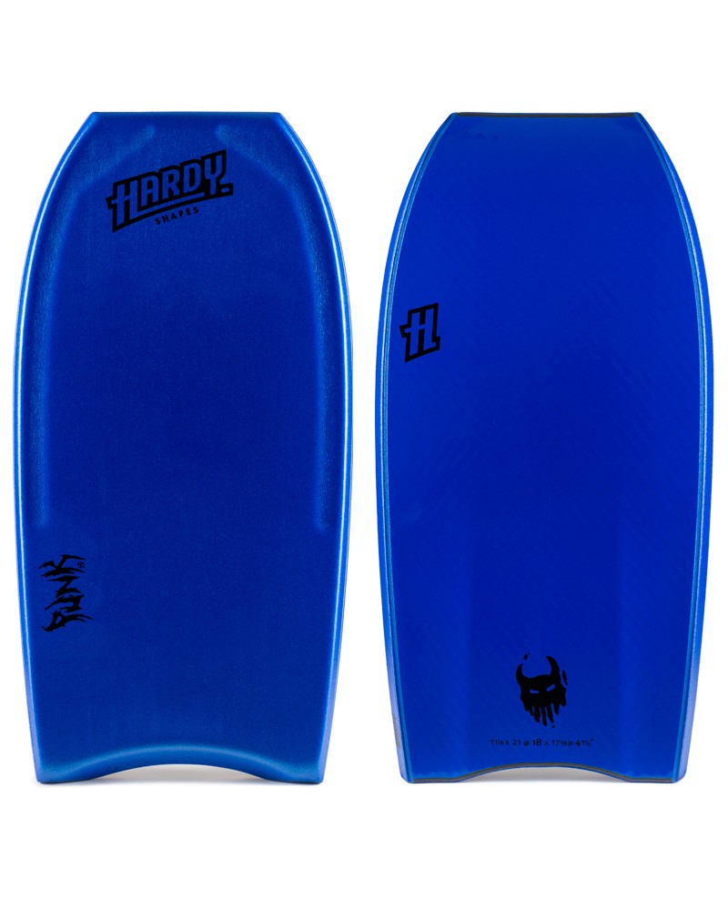 Bodyboard HARDY SHAPES Punk Anarchy Mini Quad PP - Azul