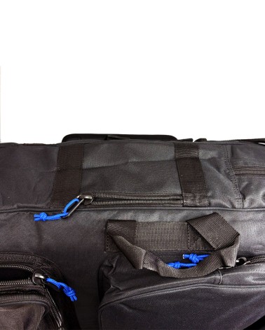 Funda bodyboard viaje GYROLL Tri Pouch - 2/3 bodyboards - Negro & Azul